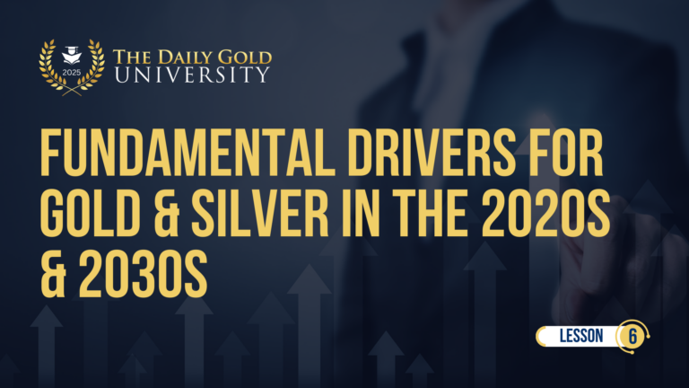 Fundamental Drivers for Gold & Silver in the 2020s & 2030s (Lesson 6)